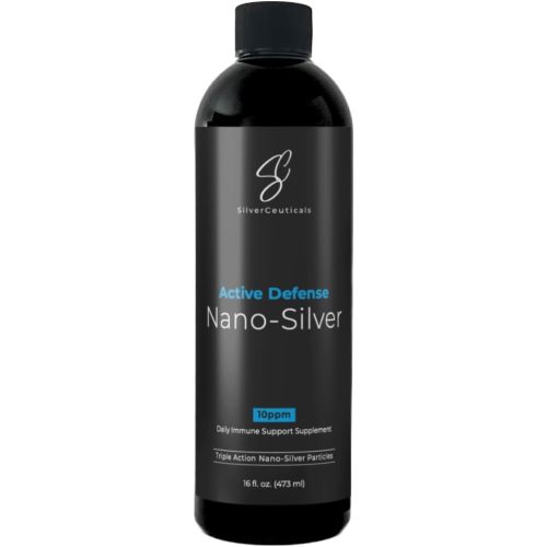 Colloidal Silver w/Nano Technology - 10ppm 16oz - 8X More Effective - Natural Immune Support - Save the Sick Days - Ages 5 & Up - Outperforms Higher PPM Silvers - No Taste & Smell - 3rd Party Tested