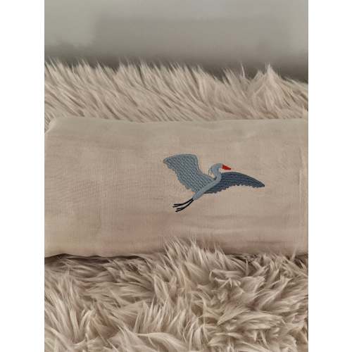 Oat All-Season Organic Muslin Mini Blanket