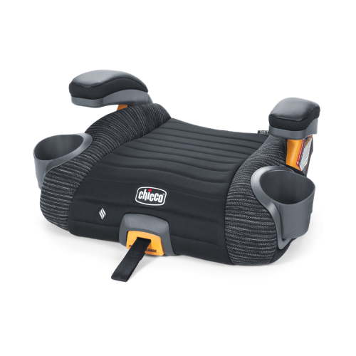Free Shipping! Chicco Backless Booster Car Seat with LATCH, Quick-Release, Space-Saving Design, ClearTex Fabric, Grey and Black