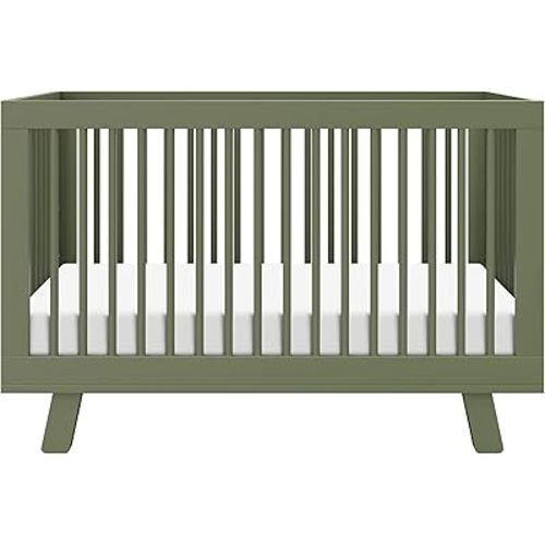 Babyletto Hudson 3-in-1 Convertible Baby Crib ,Washed Natural | GREENGUARD Gold Certified Wooden Crib - Converts to Toddler Bed & Daybed - 4 Adjustable Mattress Heights - Easy to Assemble