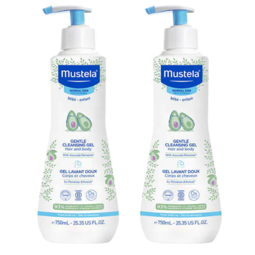 Mustela Gentle Baby Cleansing Gel, 25.35 fl oz, 2-pack | Costco
