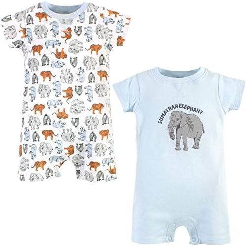 Touched by Nature Baby Unisex Baby Organic Cotton Rompers