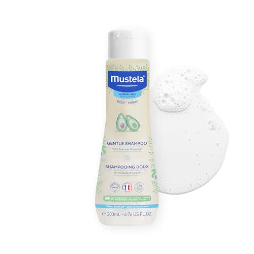 Mustela Baby Gentle Shampoo with Natural Avocado - Hair Care for Kids of all Ages & Hair Types - Tear-Free & Biodegradable Formula - Various Sizes - 1 or 2-Pack
