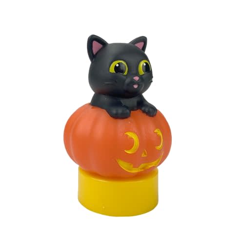 LUNA STORYTIME Halloween Black Cat Figurine Cartridge – Projects 5 Halloween Stories and 5 Fun, Spooky Songs, Over 30 Minutes of Audio Content | Gift and Toy for Ages 3+