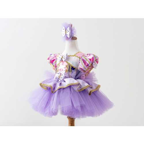 Toddler Rapunzel Princess Dress - Baby Girl Halloween Costume - Infant First Birthday Dress - 1st Birthday Tutu Outfit - Halloween Costume