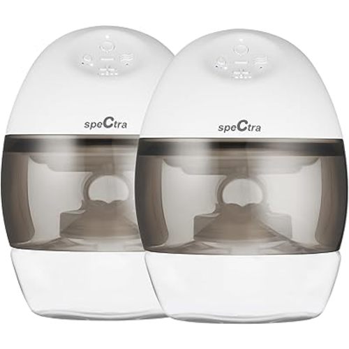 Spectra Baby Spectra Premier Wearable Breast Pump - Hands-Free Portable Breast Pump - Wireless - Comes with 24mm Flanges, Milk Container, 160mL Bottle & Other Accessories