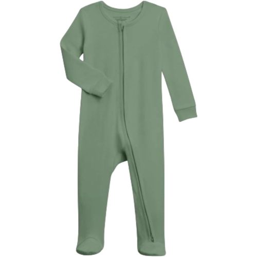 Colored Organics Baby Organic Cotton Peyton Zip Up Footed Sleeper