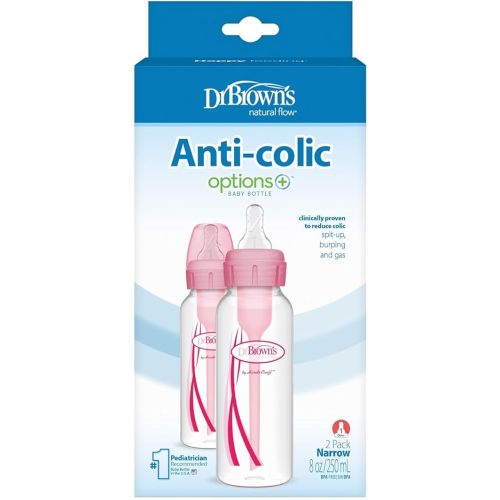 Dr. Brown's Pink 8 Ounce Bottles (2 Pack)