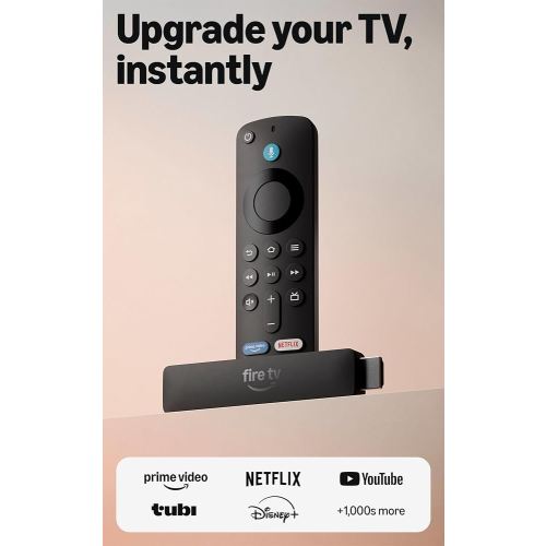 Amazon Fire TV Stick HD (newest model), free & live TV, Alexa Voice Remote, powered by the TV, effortless setup, find shows faster with Alexa+