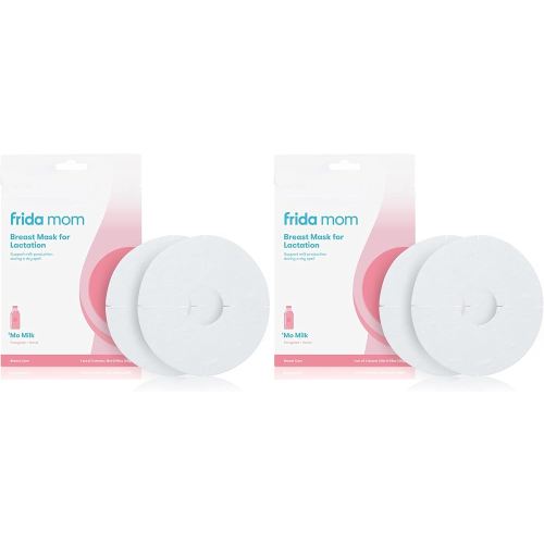 Frida Mom Breast Mask for Lactation- Made with Fenugreek + Fennel to Increase Milk Supply - 2 Sheet Masks - No Artificial Fragrances, Phthalates, or Parabens (Pack of 2)