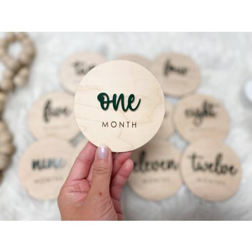 Baby Monthly Milestone Cards