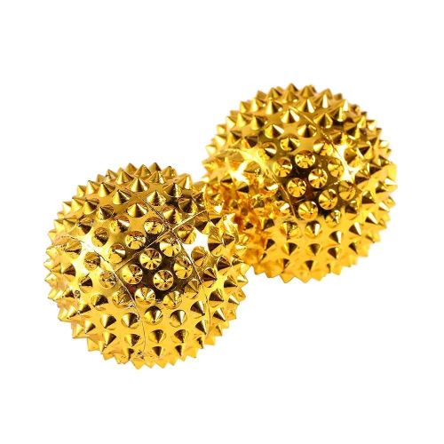Spiky Magnetic Massage Balls, Pressing Hand Acupoints Balls, Hand Acupuncture Ball Massage Physical Body Acupressure, Manual Massage Balls Pack of 2