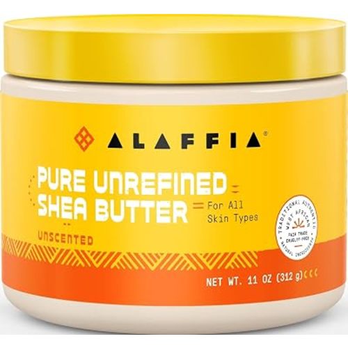 Alaffia, Pure Unrefined Shea Butter, Unscented, 11 oz
