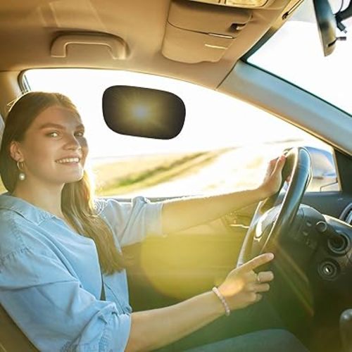 Mini Static Cling Window Shade for Car 2 Pack, Car Side Automotive Window Sun Shade, Sun Glare Blocker for Driving, Static Cling Sun Visor Window Baby, Sunshade Windshield Protection Accessories