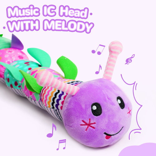 Isabelle & Max™ Nfant Baby Musical Stuffed Animal Toys For 0-3-6-12 Months, With Multi-sensory Crinkle, And Textures, Infant Tummy Time Toys For Newborn, Baby Boy Girl Gifts, Purple Caterpillar & Reviews | Wayfair