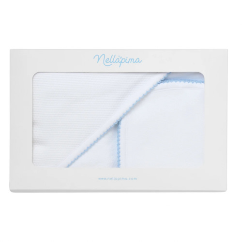 White Bubble Hooded Baby Towel