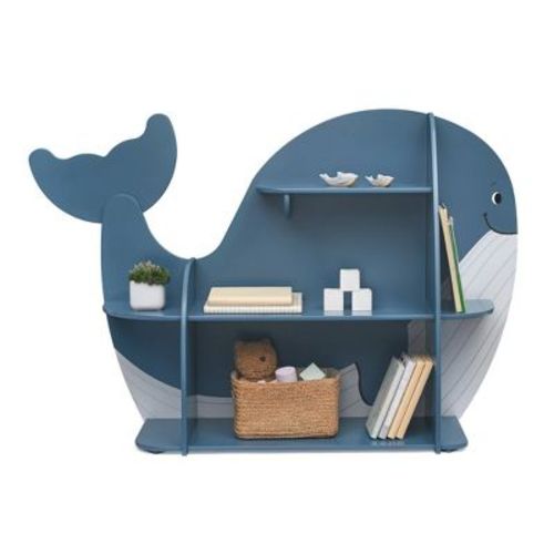 Delta Children Whale Bookcase - Greenguard Gold Certified - Blue