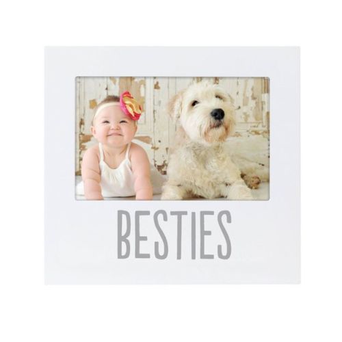 Pearhead Baby and Friend Besties Frame - White 4"x6"