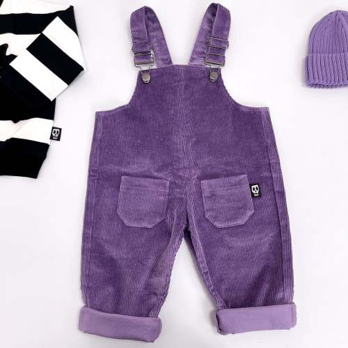 NOT SO BASIC DUSKY LILAC CORD DUNGAREES – Skeletots