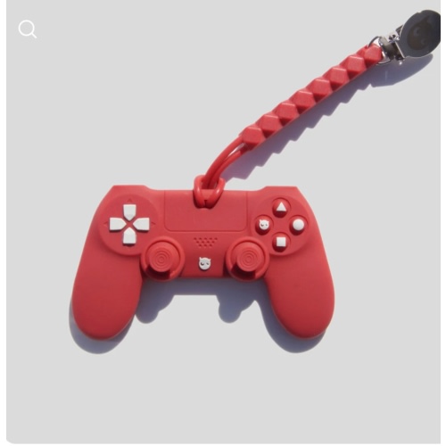 PS I Love You in Lava Red Teether – BabyGlitch