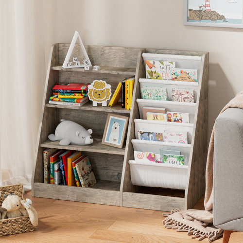 Latitude Run® Maggiorina Kids Standard Bookcase, Storage Book Rack, Organizer Cabinet, Book Display & Reviews | Wayfair