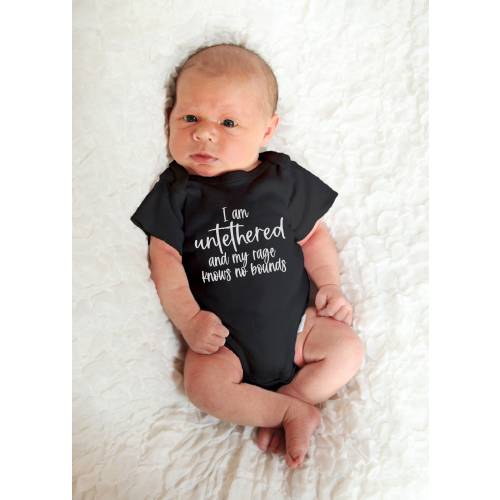Always Sunny in Philadelphia funny Gerber ONESIE® brand I am untethered and my rage knows no bounds baby shower gift dennis bodysuit
