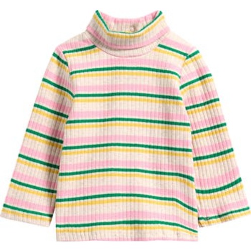 Stripe Rib Turtleneck Sweater, 6M
