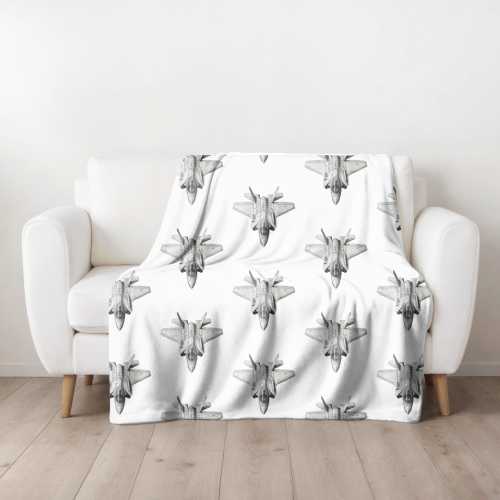 F35 Fighter Jet SHERPA Blanket, Blanket for Pilots, Gifts for Pilots, Graduation Gifts, Pilot Appreciation, Air Force Blanket Pilot Blanket