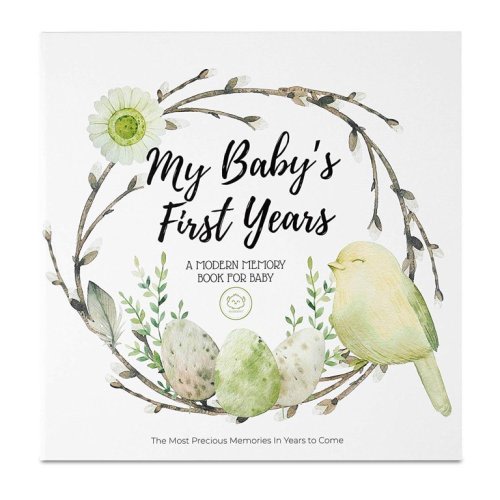 Baby First 5 Years Memory Book Journal by KeaBabies, 4X6 Photo Size, Illustrated Keepsake Journal (Wonderland) - Baby First 5 Years Memory Book Journal by KeaBabies, 4X6 Photo Size, Illustrated Keepsake Journal (Wonderland)