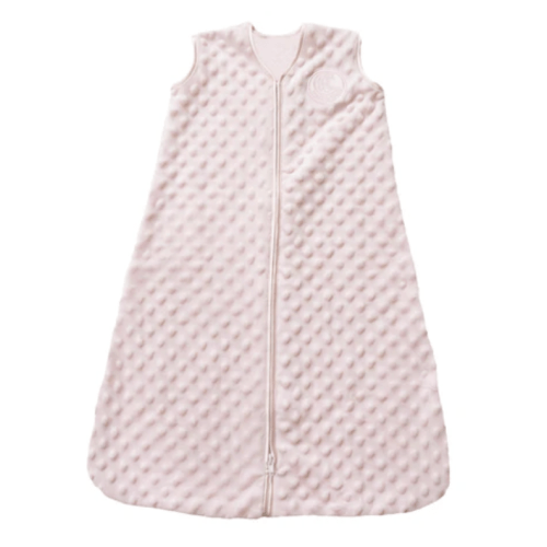 Pink Plushy Dot Velboa Wearable Baby Blanket L | HALO