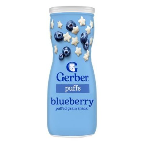 Gerber Non-GMO Baby Food Blueberry Puffs Baby Snack - 1.48oz: Age 8+ Months, 2nd Stage, Kosher, Sodium Free