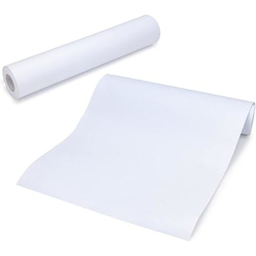 ESSENTIAL 2 Rolls Easel Paper Roll 12 Inch x 75 Feet, White Drawing Paper for Kids, Bulletin Board Paper, Without Glue, Blank Coloring Roll for Paints, Wall Art and Gift Wrap
