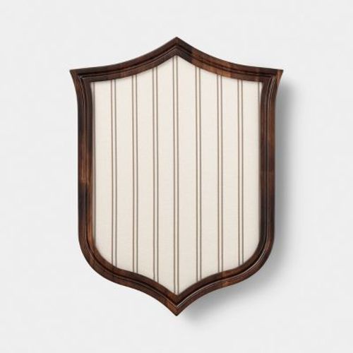 13"x17" Crest Striped Pinboard Wood Wall Art - Room Essentials™