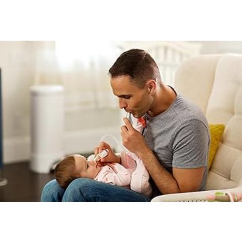 Munchkin® ClearNose™ Baby Nasal Aspirator - No Filters Needed, Gentle Nose Sucker for Baby Snot, Clear/White