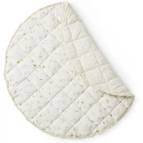 Pehr Baby Play Mat, Magical Forest | Ultra-Soft Quilted 100% Cotton Exterior with Plush Polyester Fiberfill | 40” Diameter
