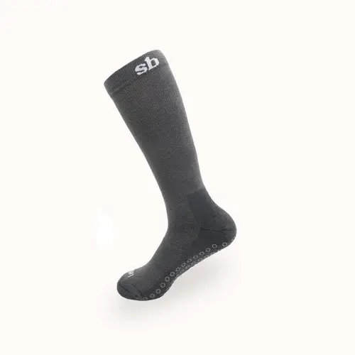 Sleepybelly Compression Socks Charcoal Size L | Baby Bunting AU