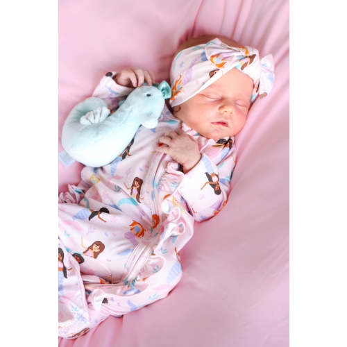 Ruffle Zipper Footie | Let's Be Mermaids