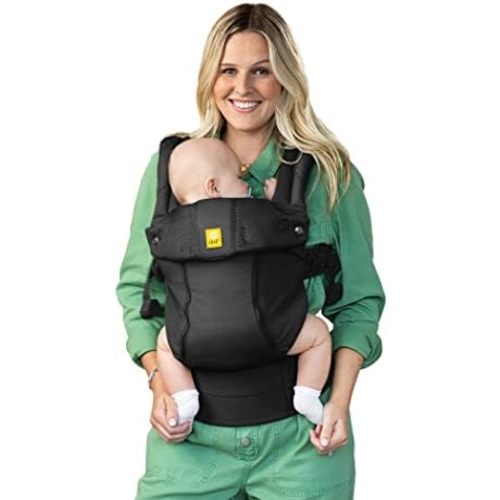 LÍLLÉbaby Complete All Seasons Ergonomic 6-in-1 Baby Carrier Infant to Toddler with Lumbar Support (7-45 Pounds), 360 Degree Baby Wearing & Multi-Position, Inward & Outward Facing (Black)