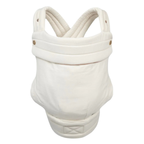 Mabē Monarch Ergonomic Baby Carrier – Premium Cotton Soft Structured Newborn to Toddler Carrier with Hip-Healthy Design, 3 Carry Positions (7-35lbs), Lightweight & Breathable, (Ivory)