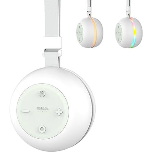 Portable Sound Machine for Baby Kids Adults, USB Rechargeable White Noise Machine with Timer Function,18 Smooth Sounds, 256-Color Changing Mood Light, Memory Function, Sound Therapy for Home, Travel