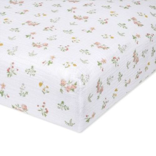 aden + anais essentials Cotton Crib Sheet - Country Floral