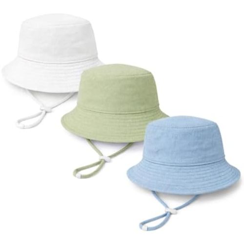 Baby Sun Hat Infant Toddler Summer Cotton Yarn Bucket Hat for Boys Girls