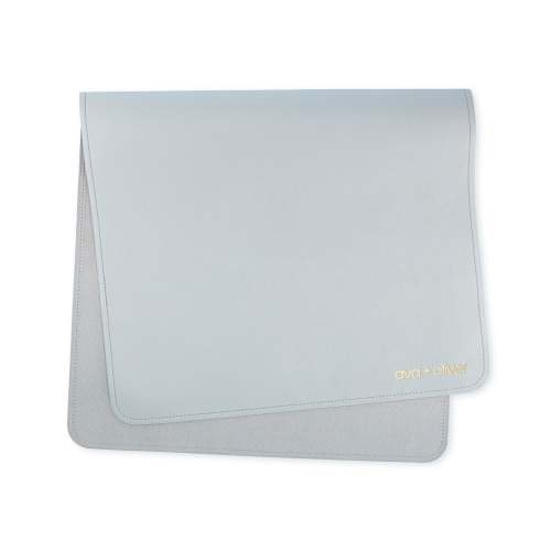 Vegan Leather Changing Mat | Blue