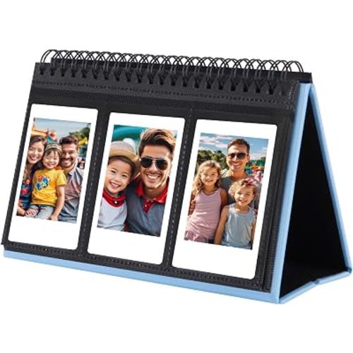 Veicevol 96 Pockets Mini Photo Album for Fujifilm Instax Mini Camera, Blue