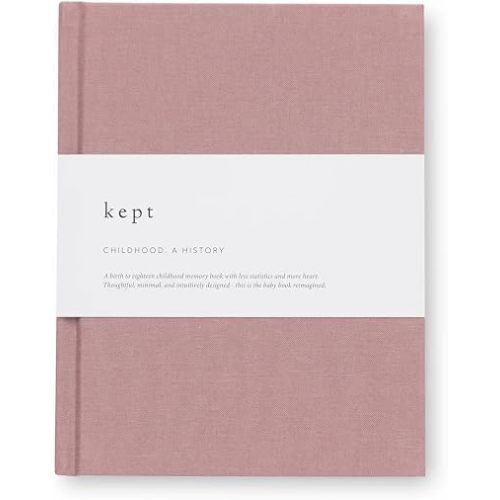 Kept Collection Childhood, A History Childhood Journal, Smyth-Sewn Binding, #80 Paper (Rose)