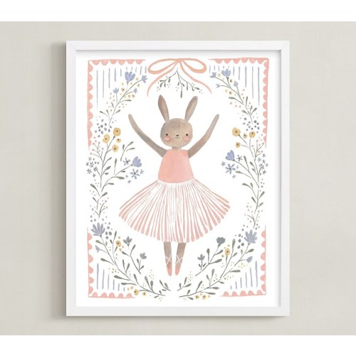 Minted® Dancing Bunny Wall Art by Karidy Walker