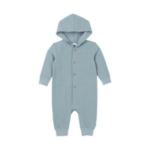Baby Boys Hooded Long Sleeve Romper
