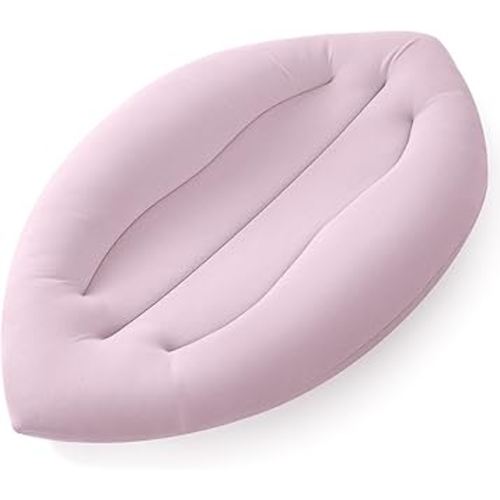 Happle sunny Baby Lounger for Newborn: Skin-Friendly & Breathable for 0-12 Months Infant Tummy Time Playtime & Diaper Changes - Portable & Lightweight Cushion for New Parents Pink