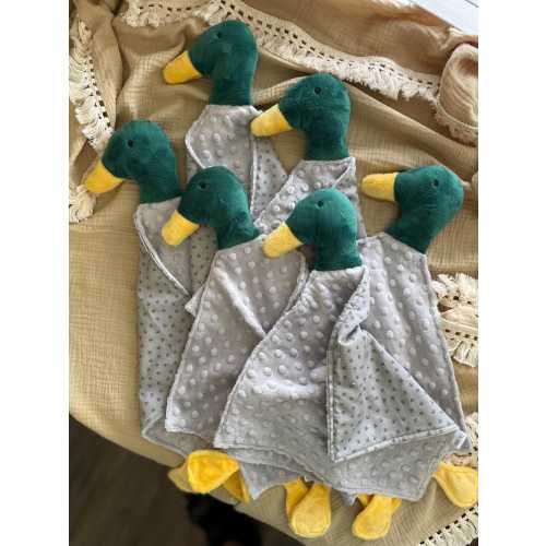 Mallard Duck Lovey, Minky Baby Security Blanket, Duck Nursery