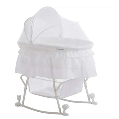 Portable 2-in-1 Bassinet & Cradle - White